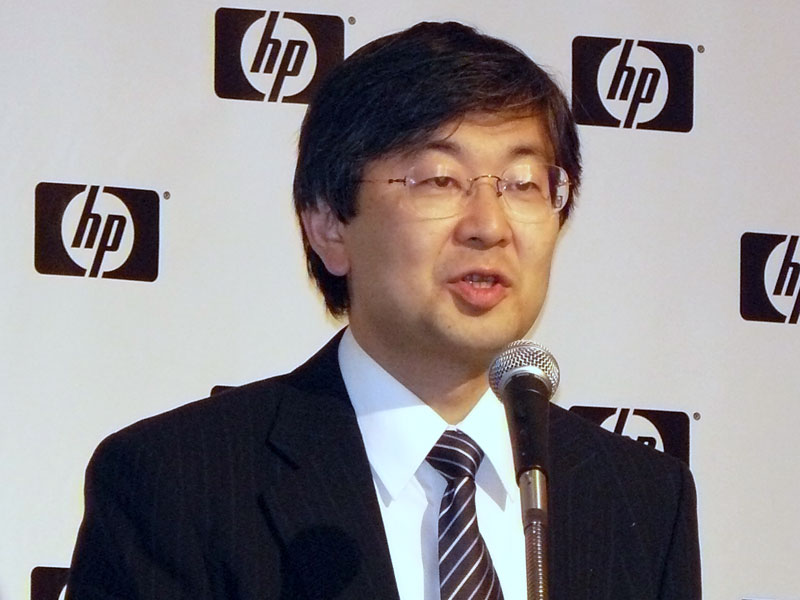 <strong>日本HP エンタープライズストレージ・サーバ事業統括ストレージワークスビジネス本部 本部長の富岡徹郎氏</strong>