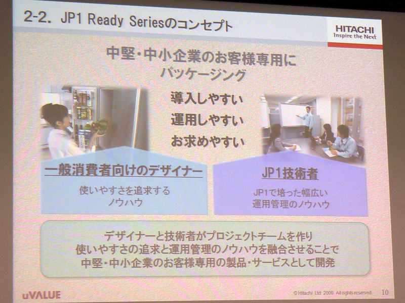 <strong>JP1 Ready Seriesのコンセプト</strong>