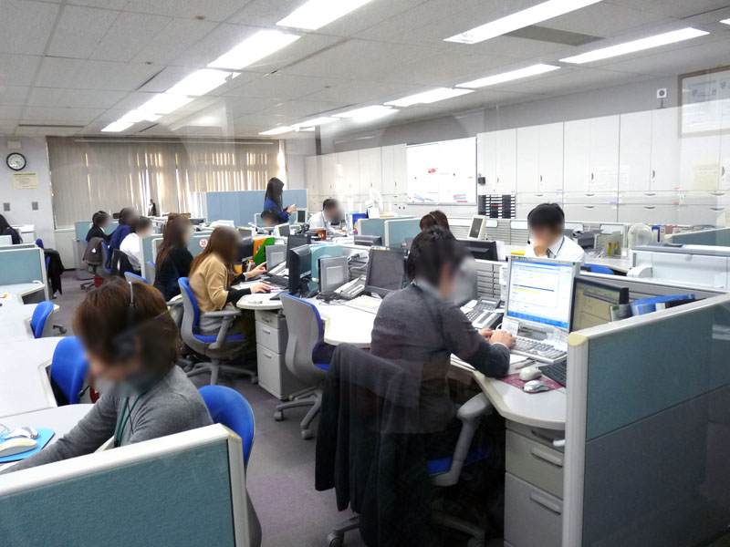 <strong>大阪ガスグループのシステムを担当するコールセンター。ここでXenDesktopが使われている</strong>