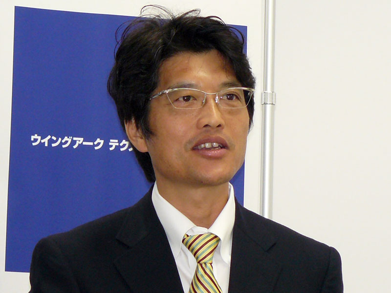 <b>代表取締役社長の内野弘幸氏</b>