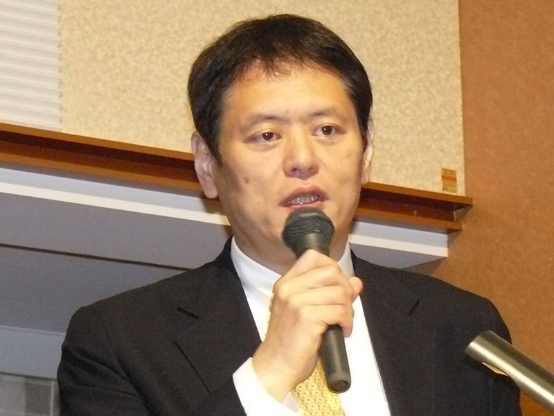 <strong>アイエニウェア 代表取締役社長の早川典之氏</strong>