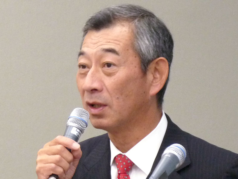 <strong>執行役員常務の岩波利光氏</strong>