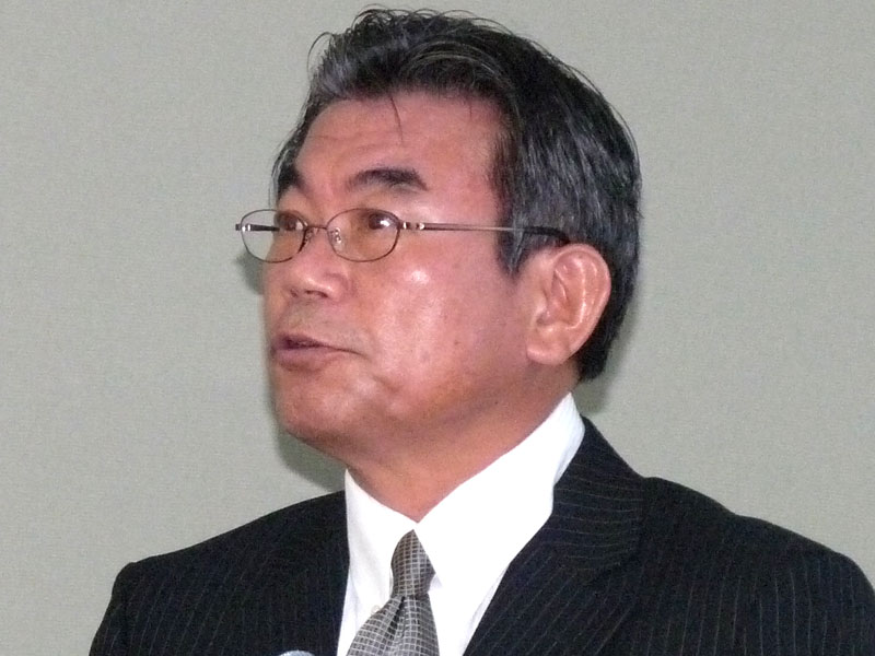 <strong>NECネクサ 執行役員社長の森川年一氏</strong>