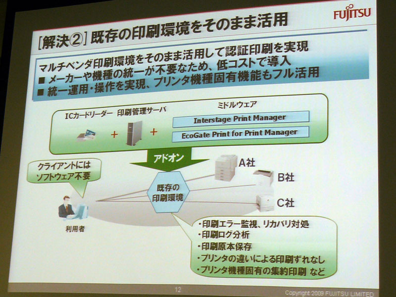 <strong>既存の印刷環境をそのまま活用</strong>