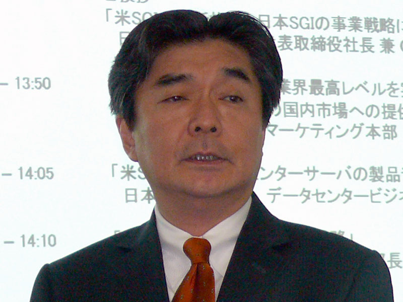 <b>代表取締役社長の佐藤年成氏</b>