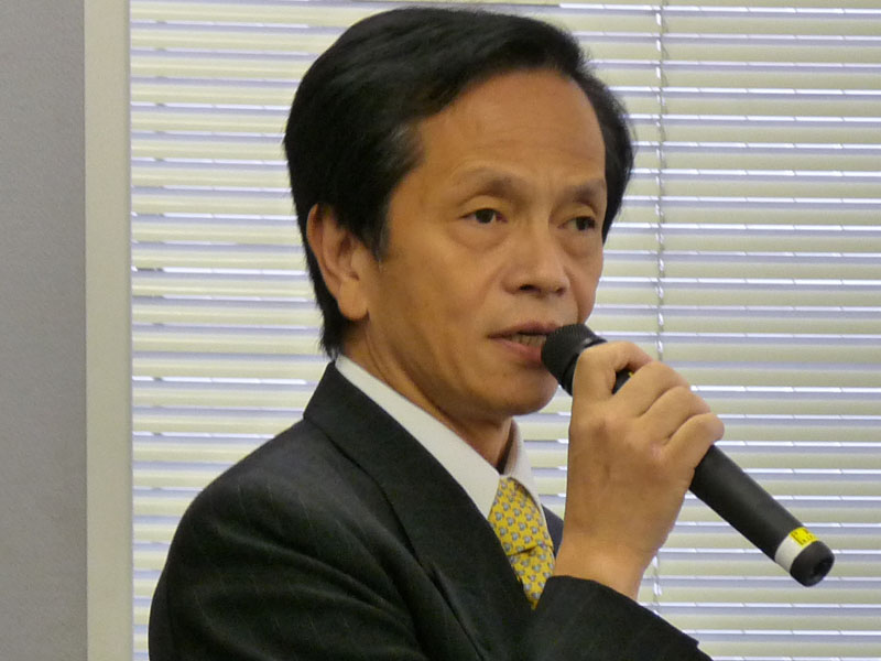 <strong>執行役員デジタルシステムカンパニー DI事業部 事業部長の田淵潤一郎氏</strong>