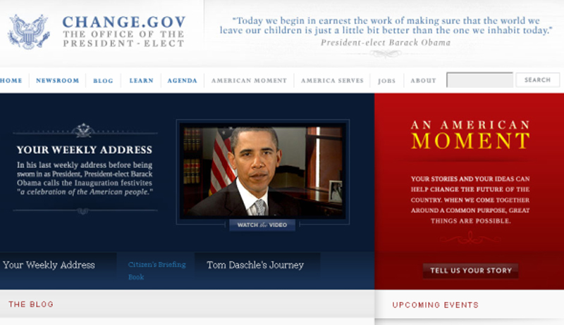 <strong>オバマ大統領もセールスフォースを利用して、Webで国民からの声を集めた</strong>