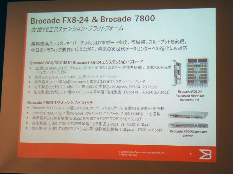 <b>Brocade FX8-24とBrocade 7800の概要</b>