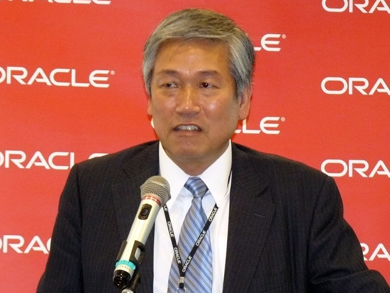 <strong>日本オラクル 代表執行役社長の遠藤隆雄氏</strong>