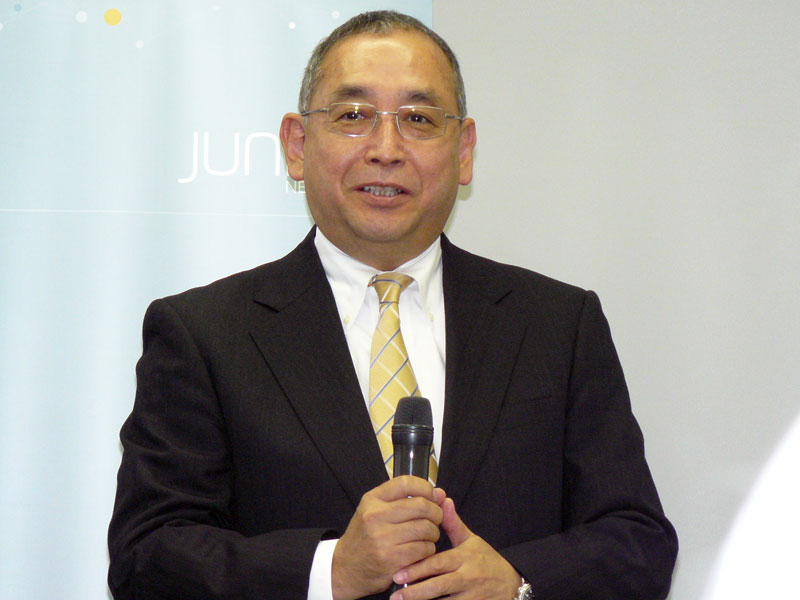 <strong>ジュニパー 代表取締役社長の細井洋一氏</strong>