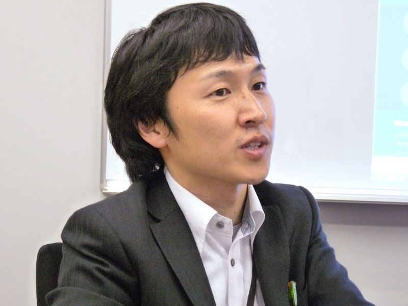 <b>営業本部ISP営業部の上野聡志氏</b>