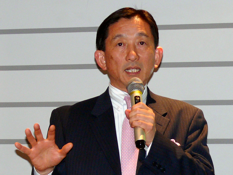 <b>代表取締役社長の加賀山進氏</b>