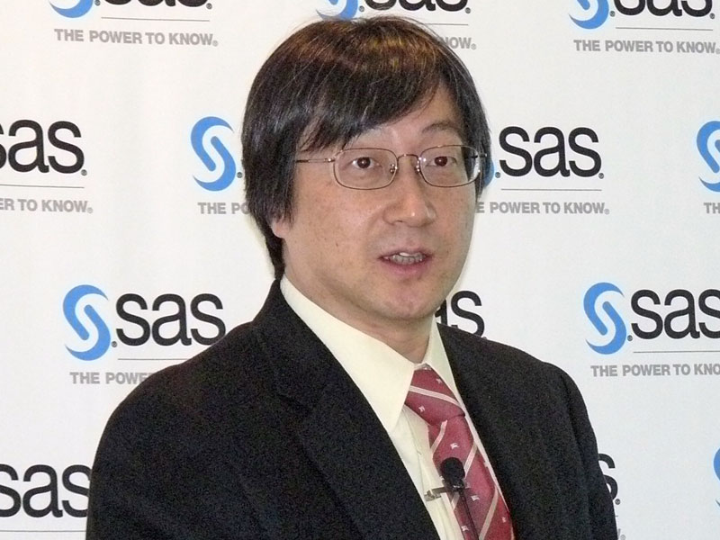 <strong>SAS Japan 代表取締役社長の吉田仁志氏</strong>