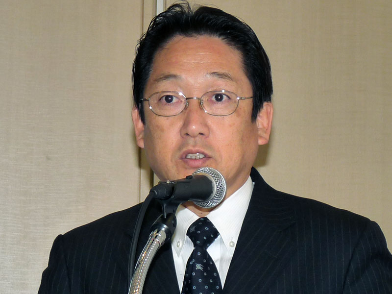 <b>取締役社長の小林敏樹氏</b>