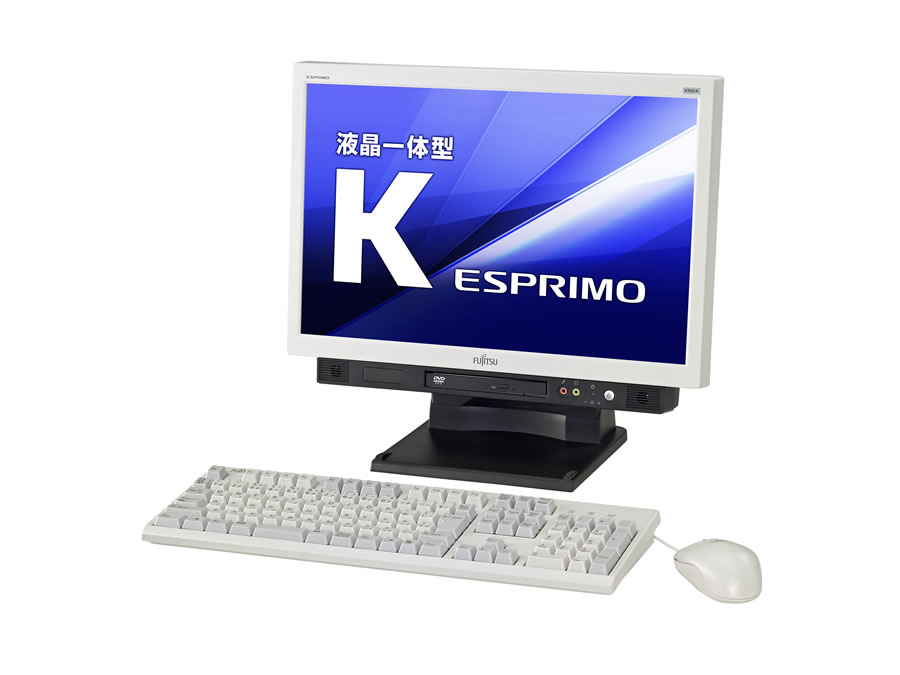 <b>液晶一体型の「ESPRIMO K550/A」19インチワイド液晶モデル</b>