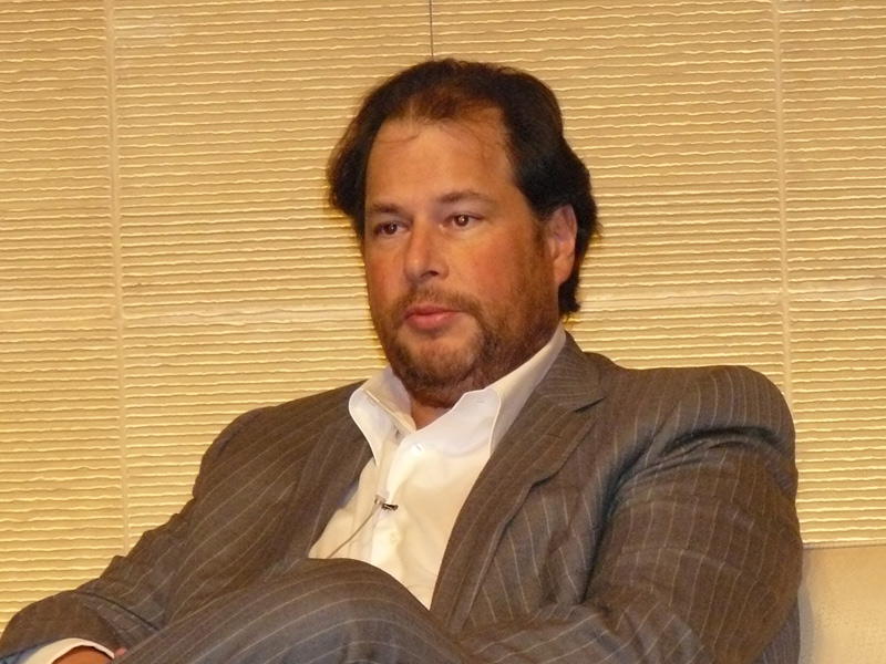 <b>米国Salesforce.com 会長兼CEOのマーク・ベニオフ氏</b>