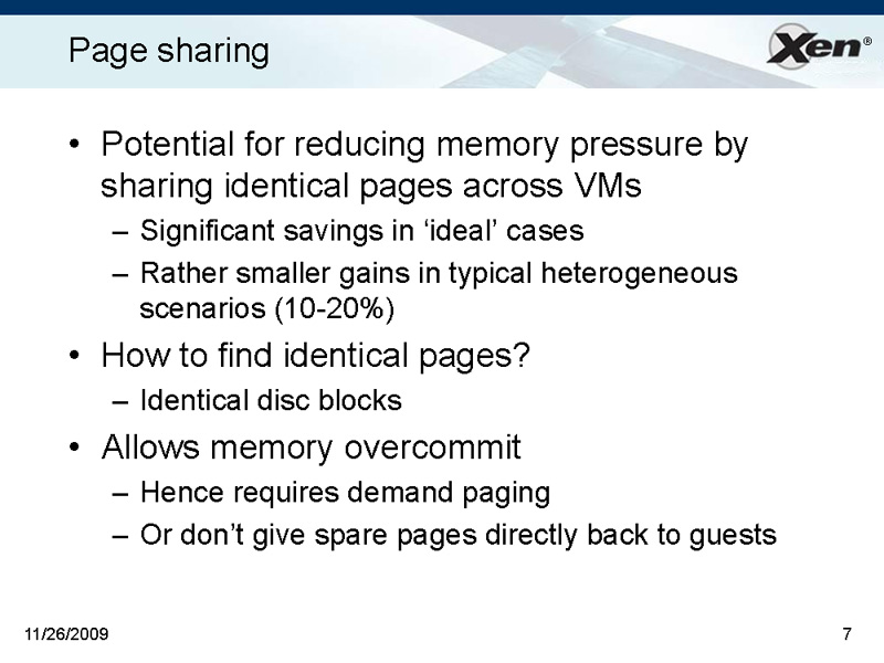 <b>メモリ管理にオーバーコミットができるように、Page Sharing機能が搭載された</b>